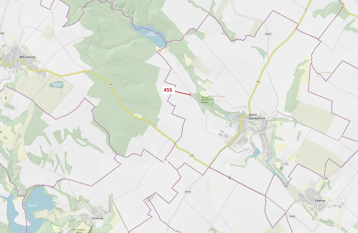 Dražba lesa 151 m²